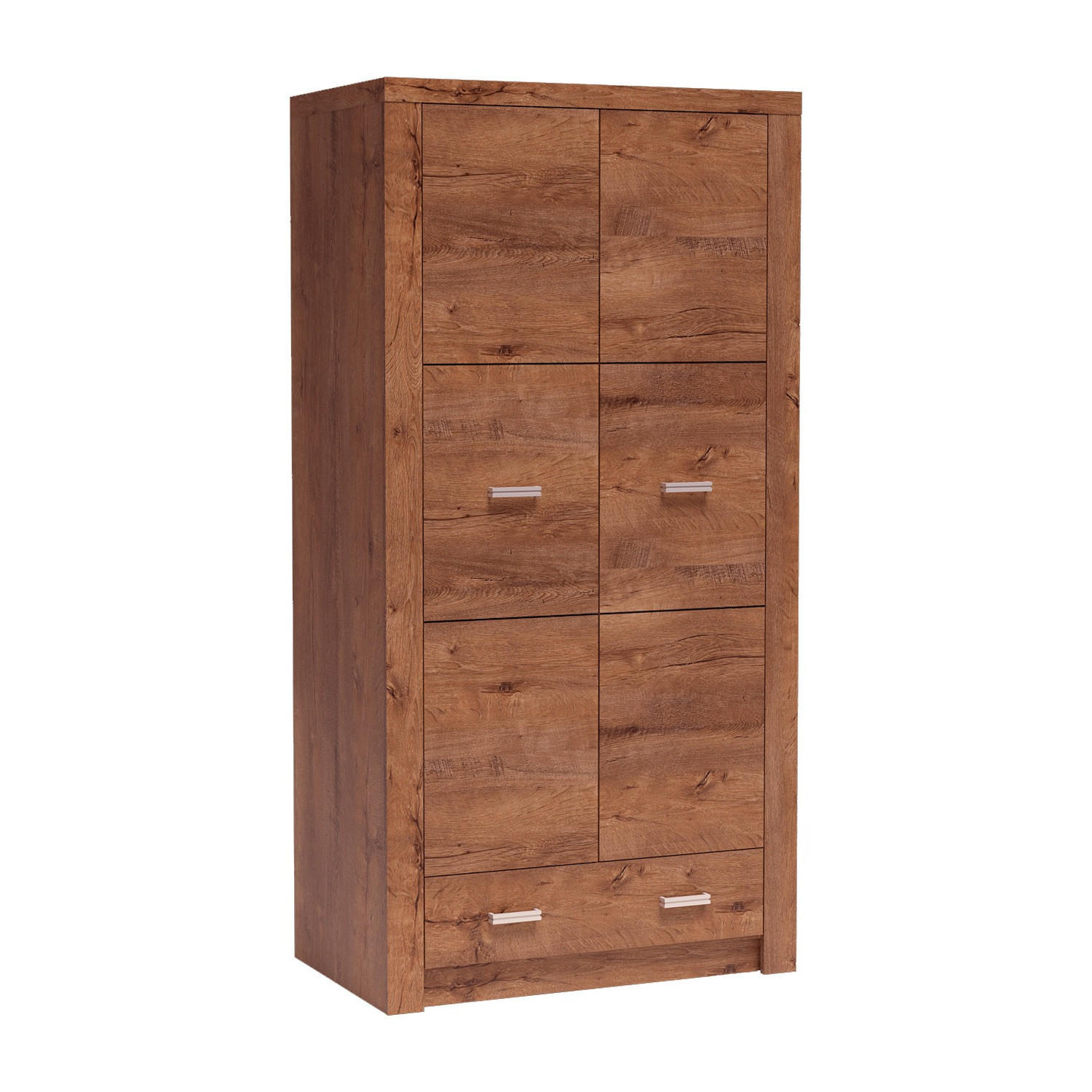 Koseto Kleiderschrank Braun 96x192x58 cm
