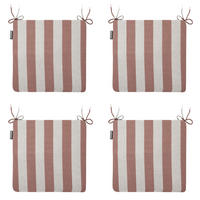 SITZKISSEN Amora - Braun - 40/40/4,5 cm - 4er-Set - Braun, Textil (40/4/40cm) - Madison