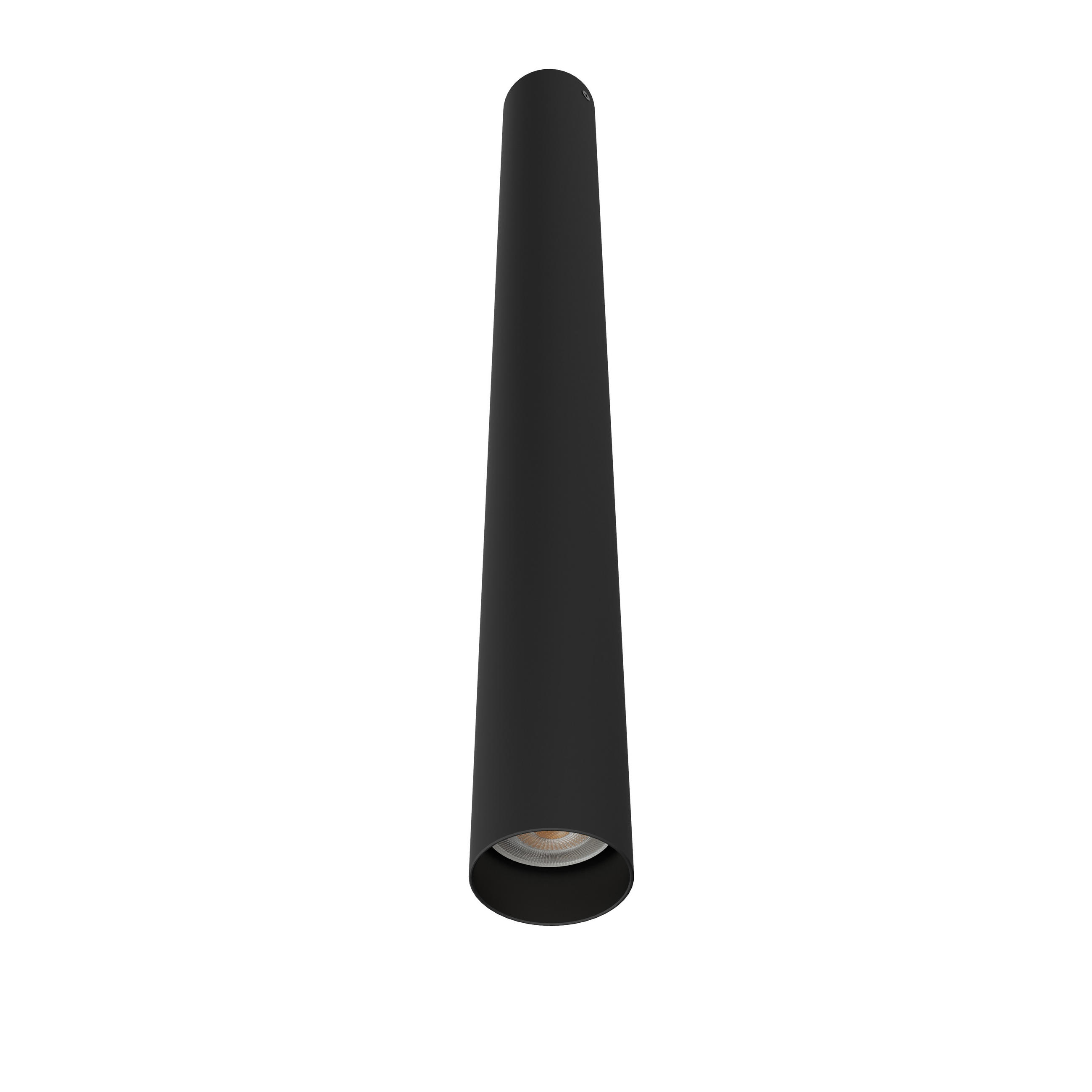 DECKENLEUCHTE Rond - Schwarz, Metall (6/6/60cm) - Lumicom
