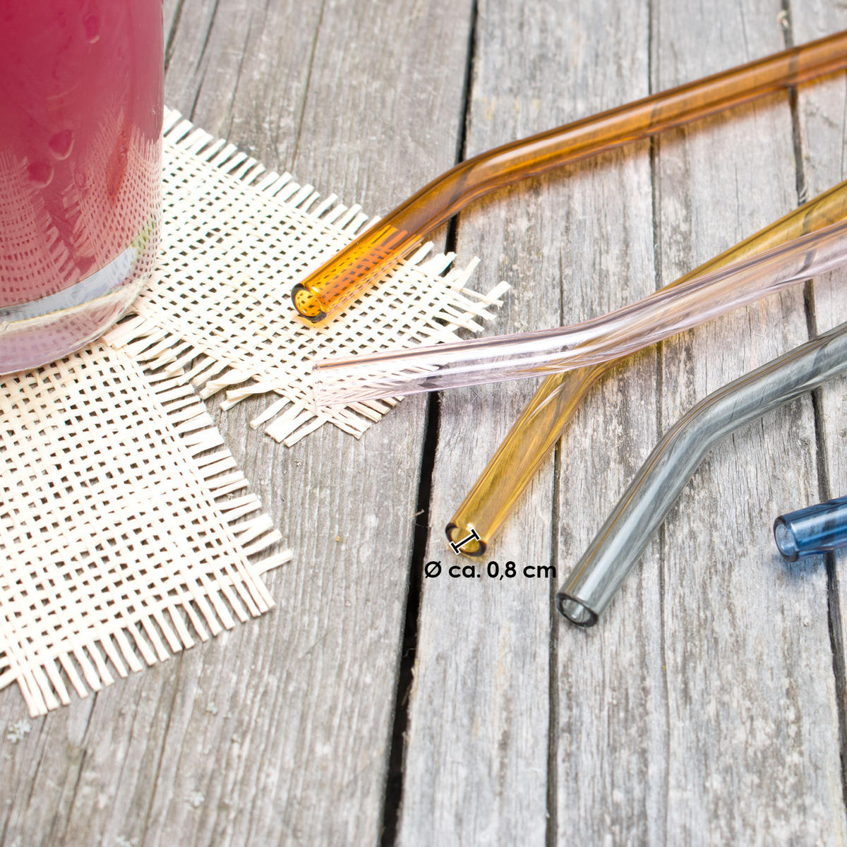 GLAS-TRINKHALME, bunt, Borosilikatglas - Multicolor, Glas (0.8/20cm) - bremermann