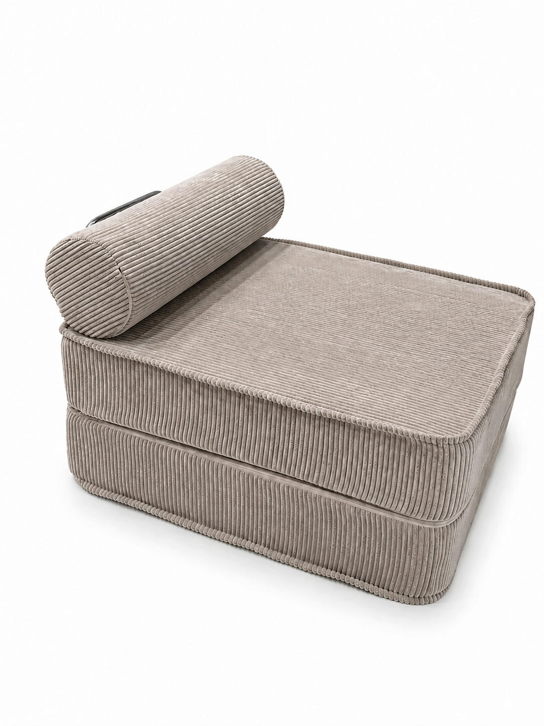 MINIMALISTISCHE Lounge-Sitzgelegenheit aus Cord - Olivgrün, Textil (80/62/95cm) - SURB
