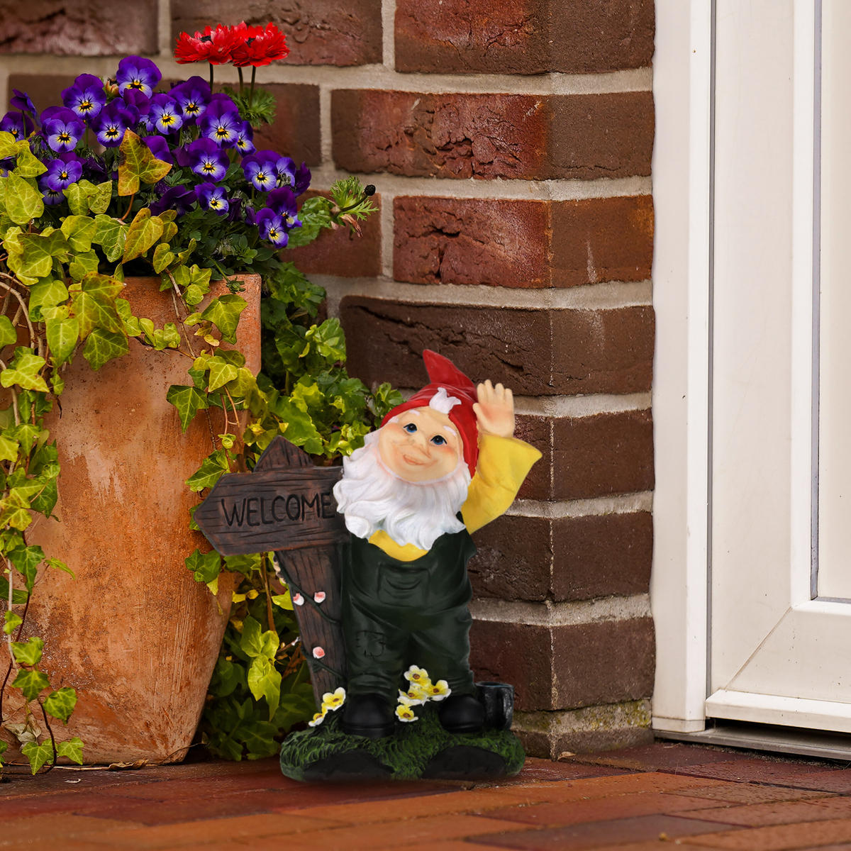 GARTENZWERG - Multicolor, Kunststoff (22/27/12cm) - Relaxdays