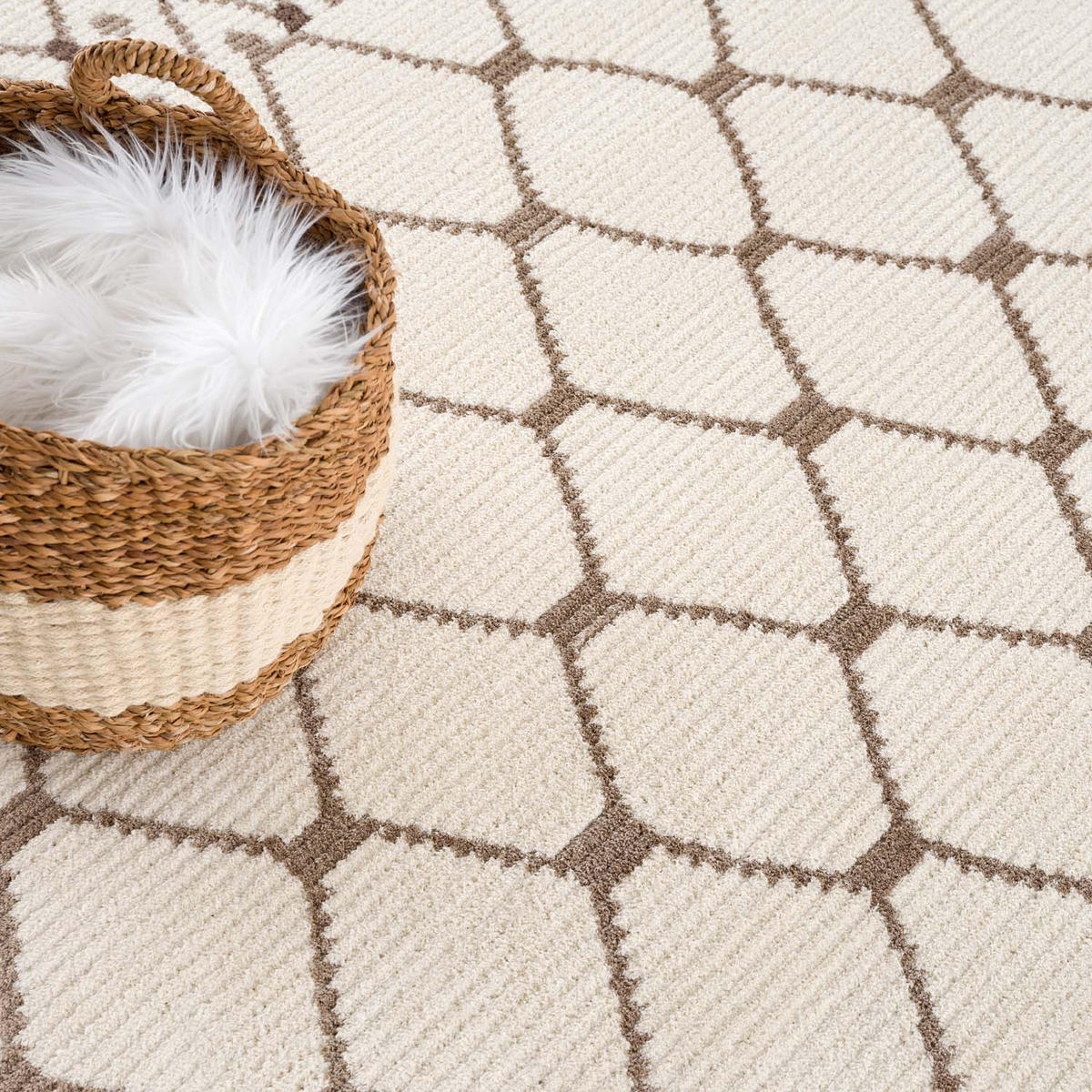 KURZFLOR-TEPPICH April 2312 Creme 80x300 cm - Creme, Textil (80/300cm) - carpet city