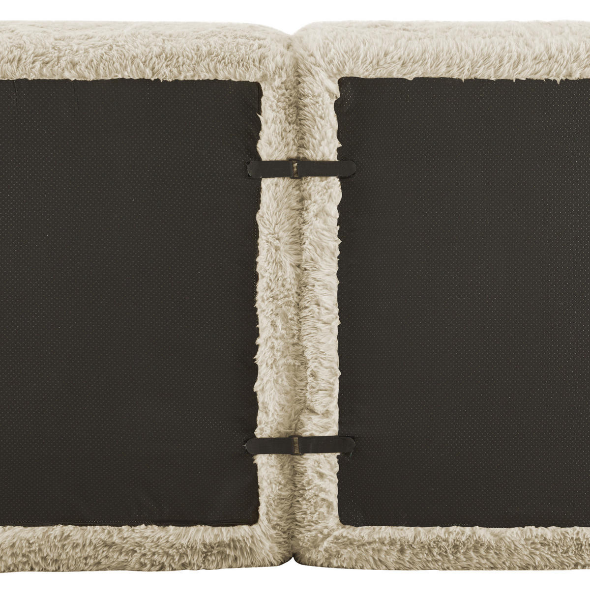 SOFA modular L-Form 2-Sitzer Plüsch Light Khaki - Braun, Kunststoff (179/204.1cm) - Meubliv