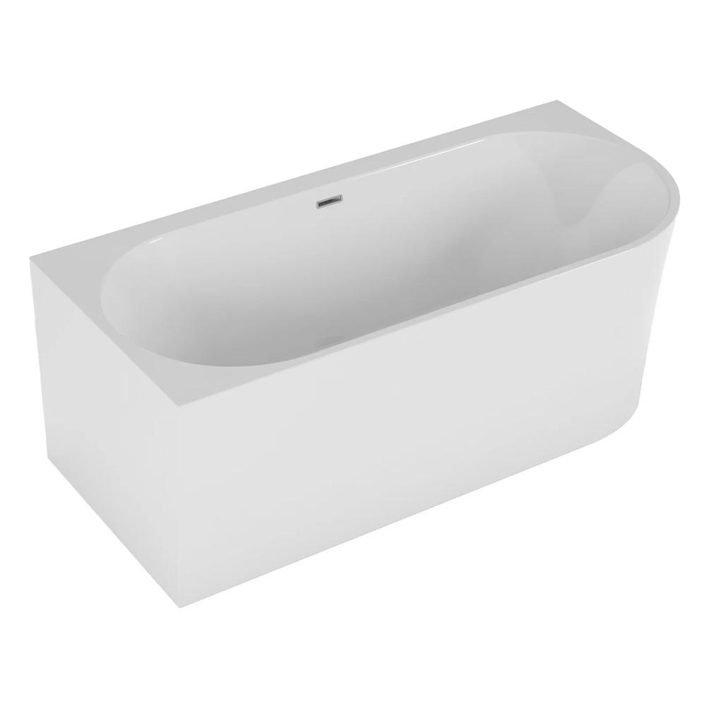 ECKBADEWANNE alva links freistehend 170x80 cm, Set mit Klick-Klack-Ablauf - Weiß, Kunststoff (80/58/170cm) - bad land