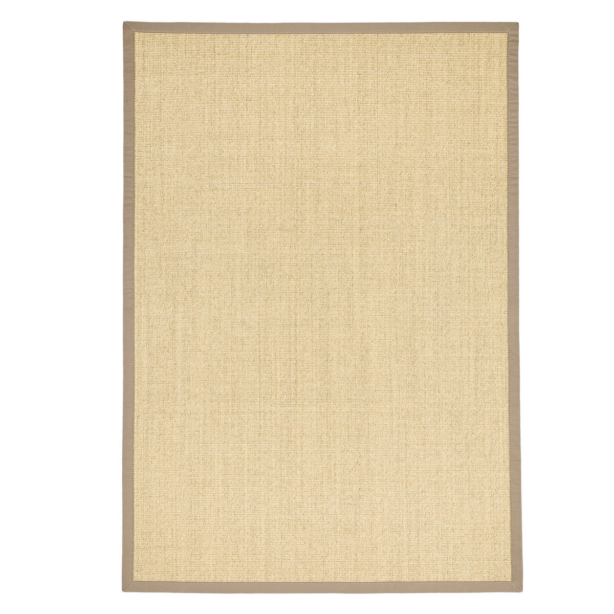 SISALTEPPICH NATURA KLASSISCH MIT BORDÜRE - Taupe/Creme, Textil (120/170cm) - Pergamon