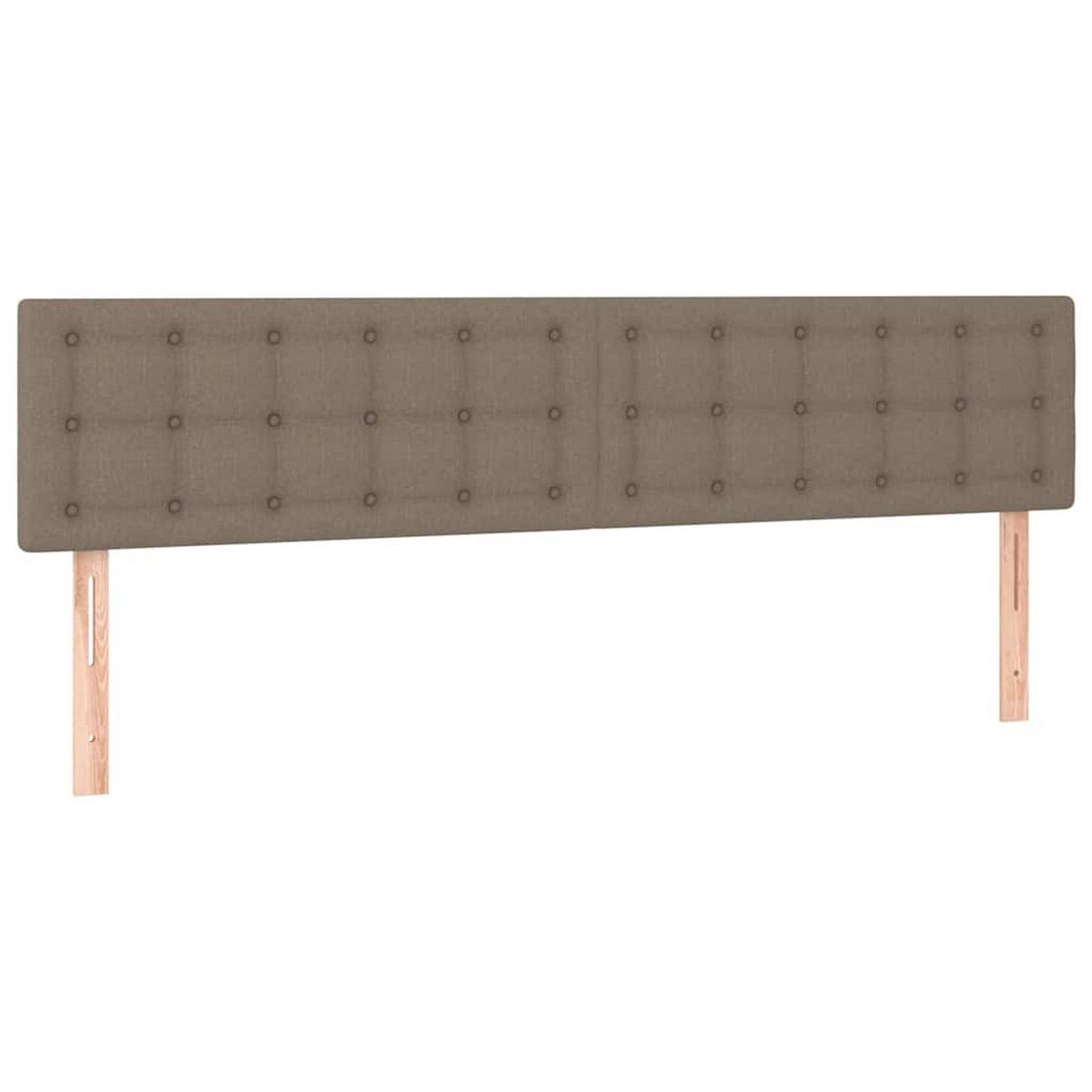 BOXSPRINGBETT 160/200 Cm Taupe Gewebe - Taupe, Textil (160/203cm) - vidaXL