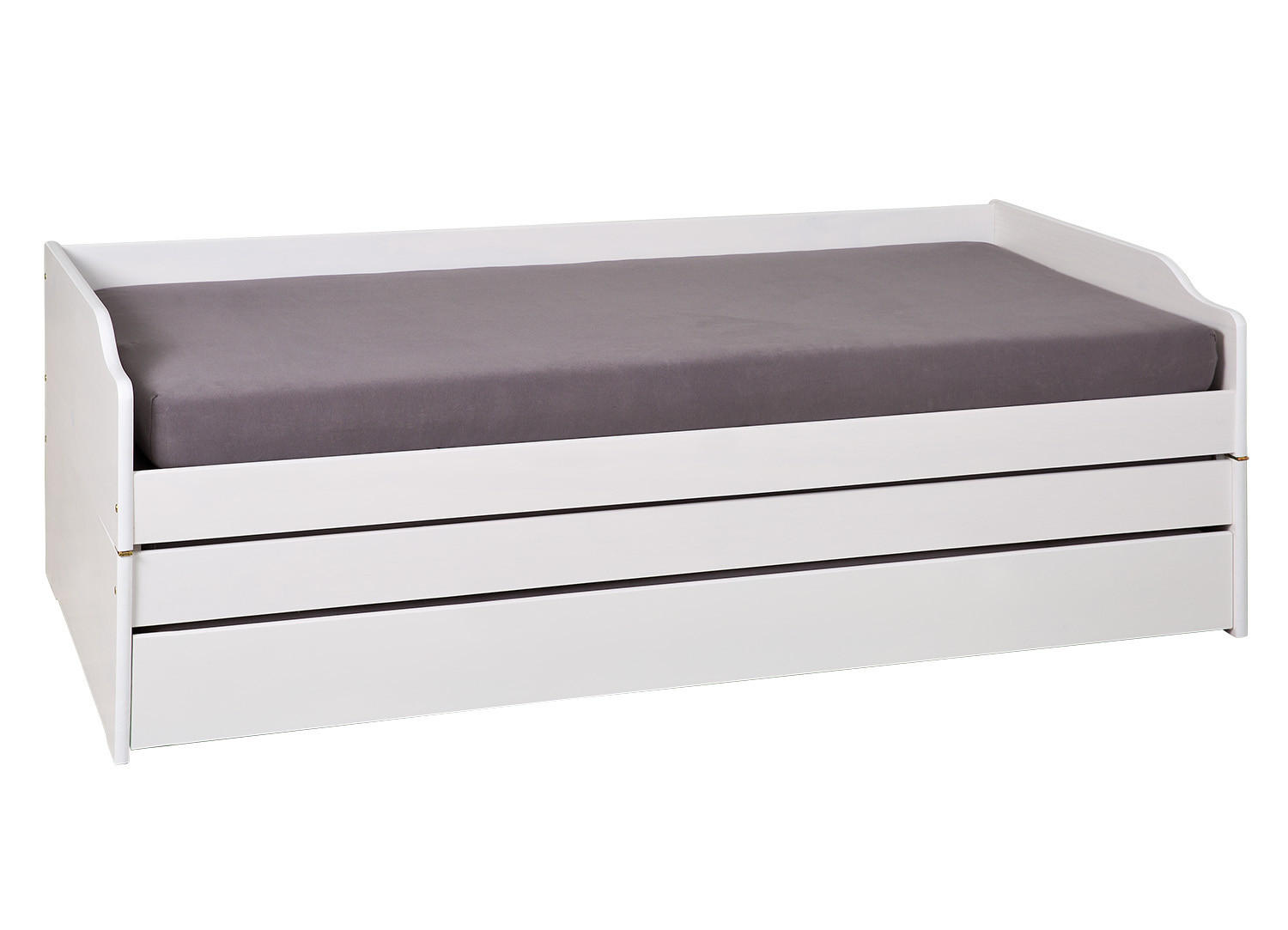 BETT Weiß - Weiß, Holz (90/200cm) - ebuy24