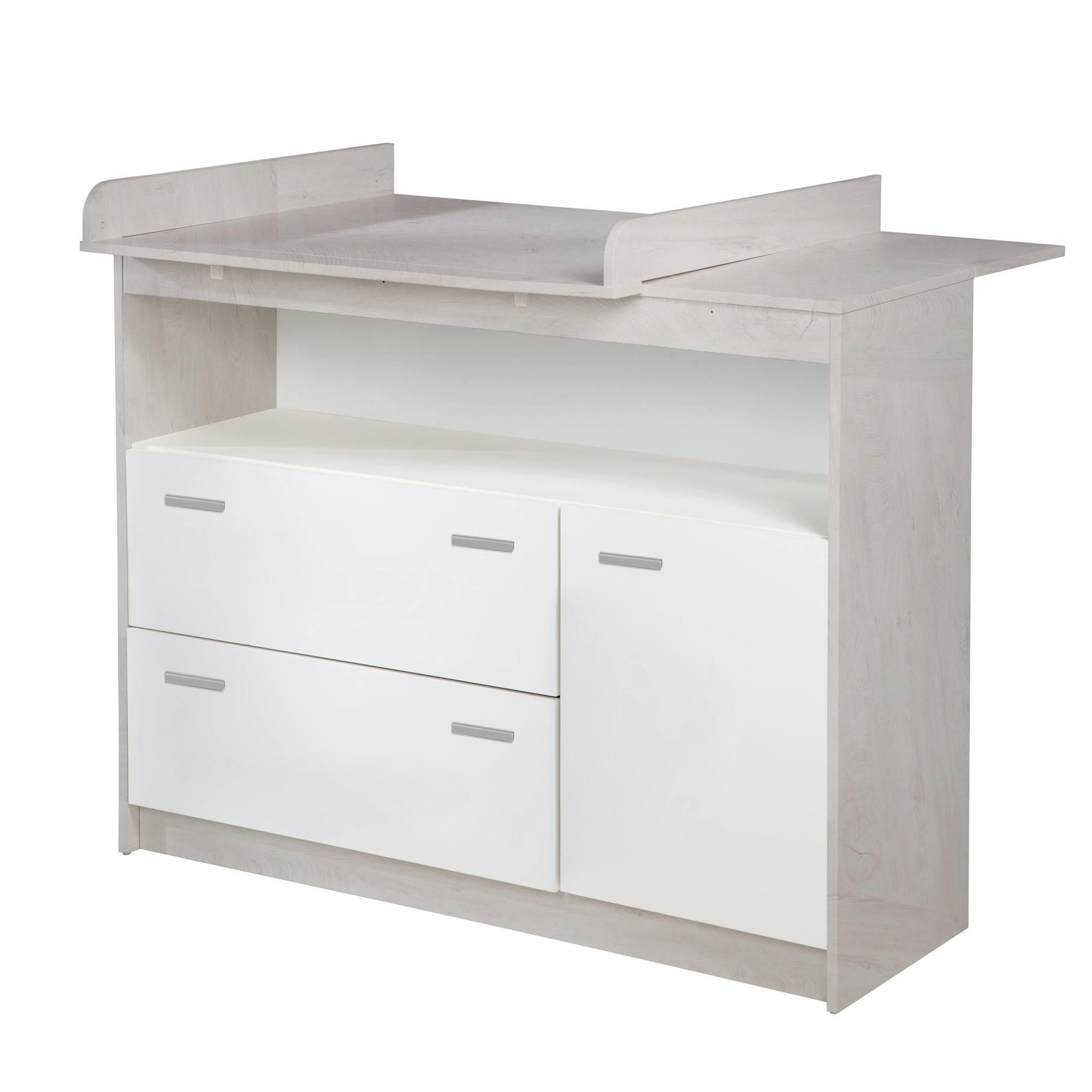 WICKELKOMMODE Julia - Weiß, Holzwerkstoff/Kunststoff (117/98/75cm) - Roba