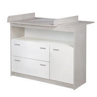 WICKELKOMMODE Julia - Weiß, Holzwerkstoff/Kunststoff (117/98/75cm) - Roba