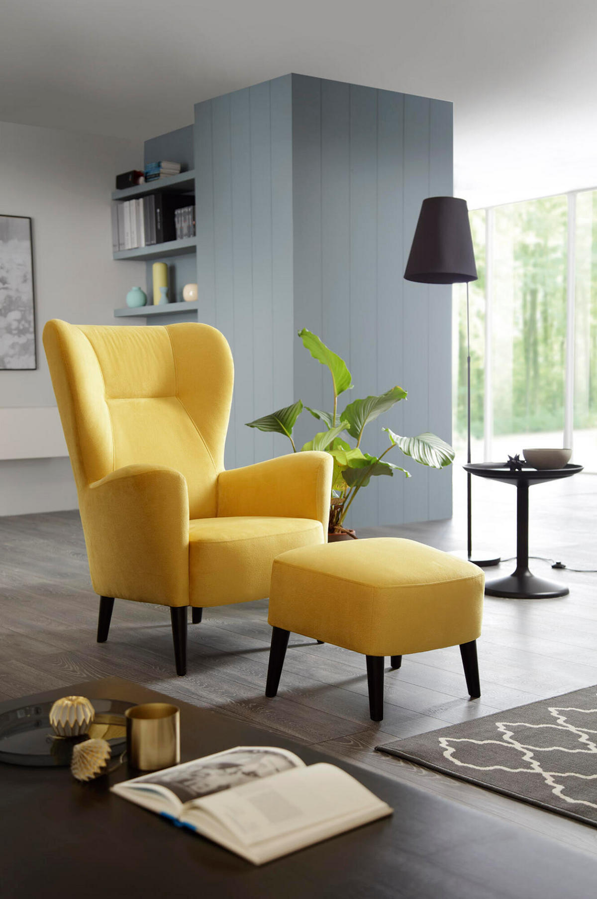 SESSEL NEXT Gelb 71x93x110 cm - Gelb, Textil (71/110/93cm) - FURNLUX