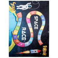 TEPPICH EMMA Dunkelblau 140/200 cm - Dunkelblau, Kunststoff (140/200cm) - Tapiso