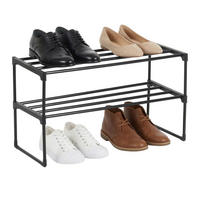 BOTNÍK - černá, kov/plast (68/38/30cm) - Relaxdays