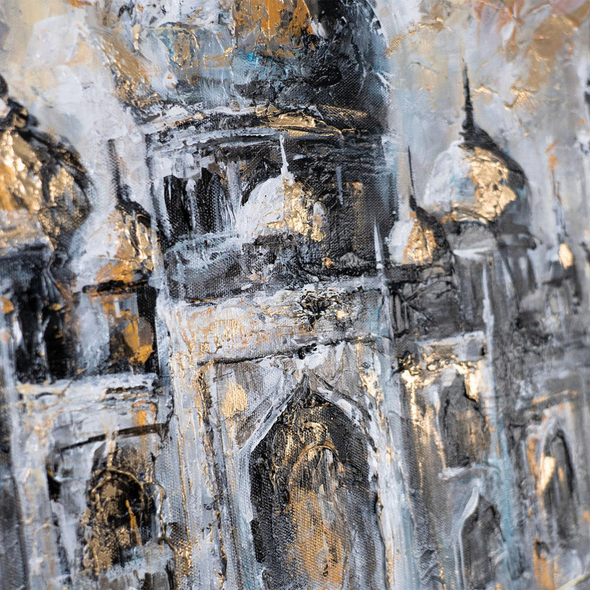 GEMÄLDE Sanftes Glühen auf Keilrahmen 115x50 cm - Multicolor, Holz (115/50cm) - YS-art gallery
