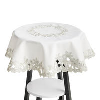 TISCHDECKE Adelaida2 - Weiß, Textil (80cm) - home&you
