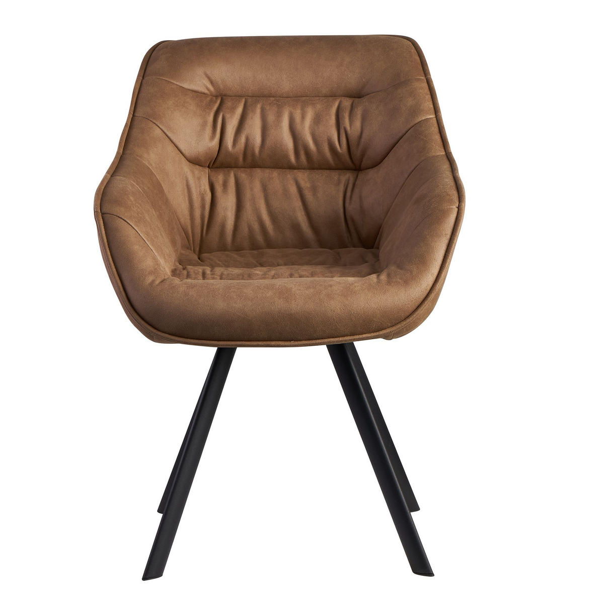 ESSZIMMERSTUHL Samtbezug mit Metallgestell Modern gepolstert, Beige - Beige/Schwarz, Textil/Metall (64/85/60cm) - KADIMA DESIGN