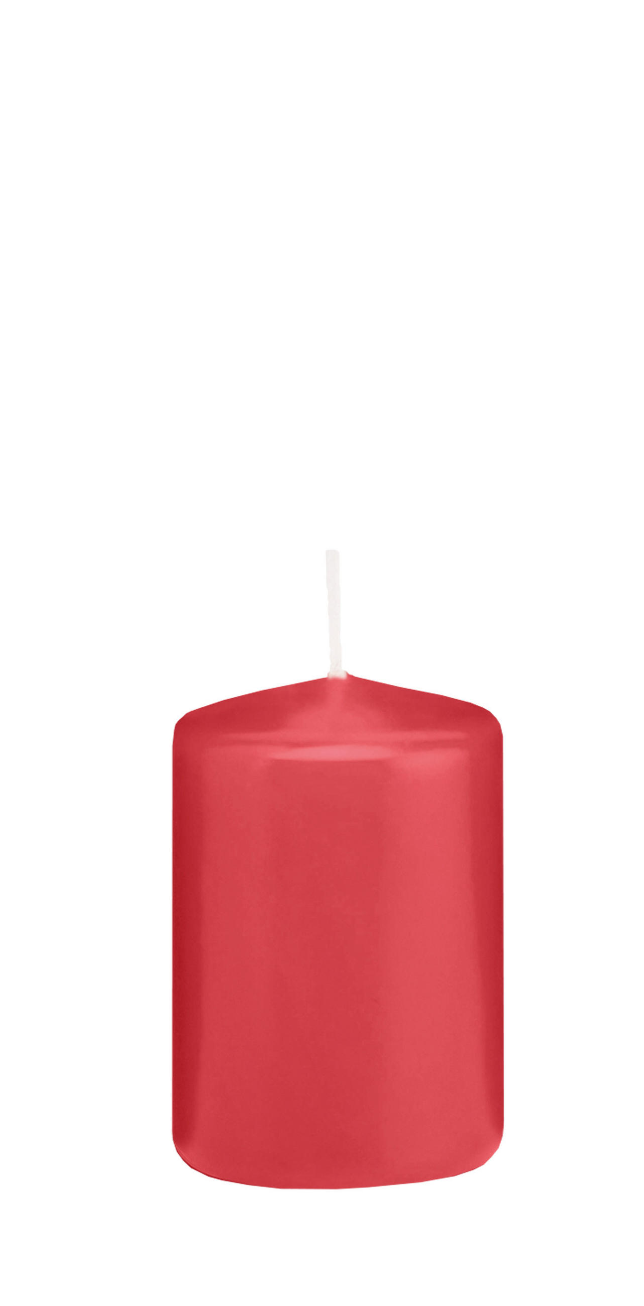 STUMPENKERZEN Himbeere Ø 48 x 80 mm, 24 Stück - Altrosa, Paraffin (5/8cm) - Wiedemann Kerzen