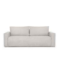 3-SITZER-SOFA NAPI II mit Schlaffunktion, weiß - Weiß, Textil (228/89/101cm) - KONSIMO®