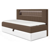 KINDERBETT GARETH 2 - Braun/Weiß, Holzwerkstoff (91/201cm) - Meblini