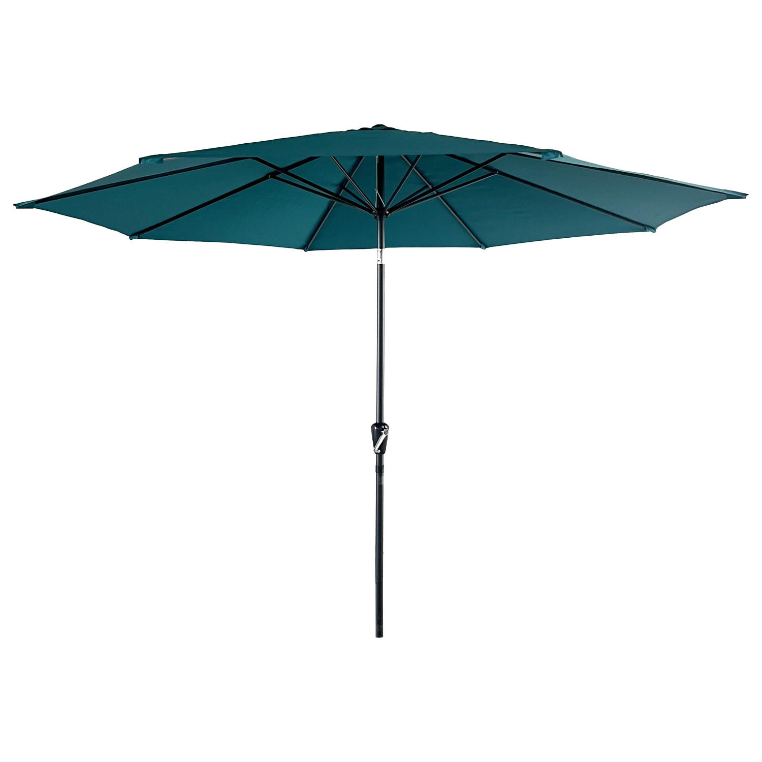 SONNENSCHIRM Hapuna Blau Ø 3,30 m - Blau, Textil (330/330cm) - Happy Garden