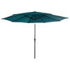 SONNENSCHIRM Hapuna Blau Ø 3,30 m - Blau, Textil (330/330cm) - Happy Garden