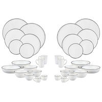 KOMPLETTSERVICE Pure - 32er-Set - Schneeweiß - Weiß, Keramik (1/1/1cm) - Björn