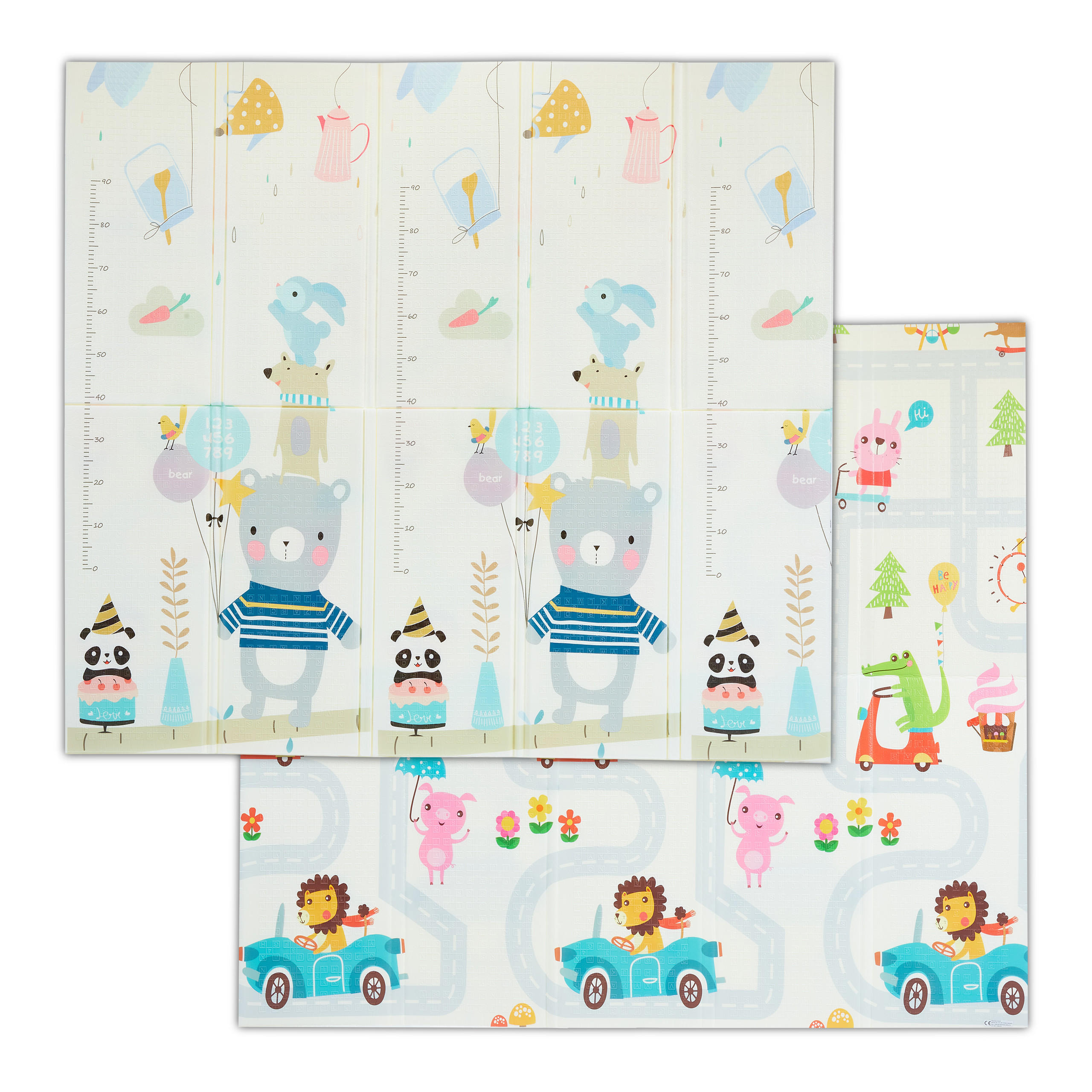 IGRALNA podloga - večbarvno, umetna masa/tekstil (195/175cm) - Relaxdays