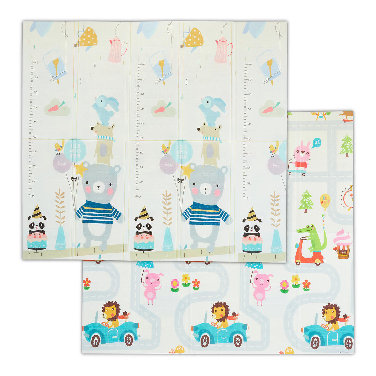 IGRALNA podloga - večbarvno, umetna masa/tekstil (195/175cm) - Relaxdays