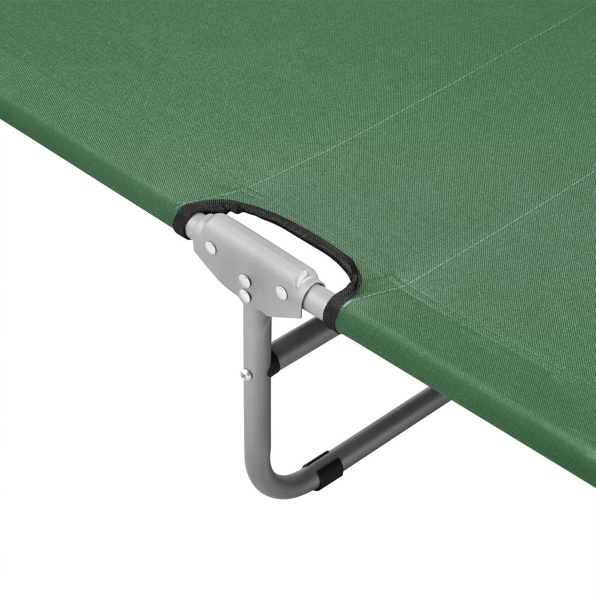 SONNENLIEGE Carcao - Dunkelgrün, Textil/Metall (186/24/55cm) - casa.pro