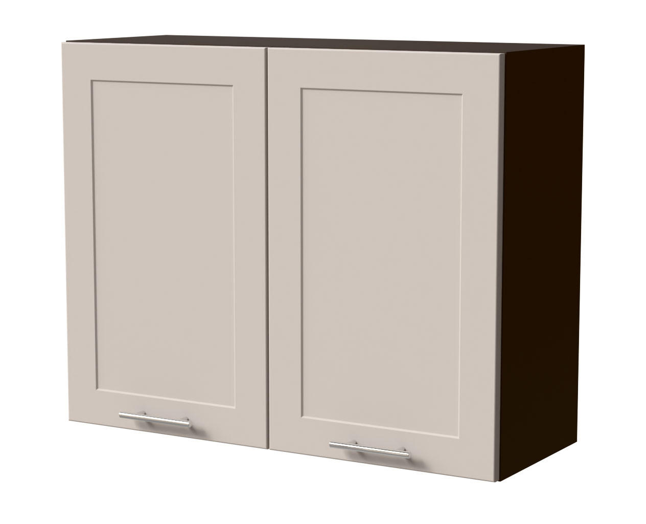 Feldmann-Wohnen Hängeschrank Kaschmir, Dunkelgrau 90x72x32.5 cm