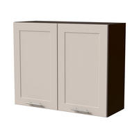 HÄNGESCHRANK Oslo W3/90 Lava / Kaschmir Matt 90 / 32,5 / 72cm - Kaschmir/Dunkelgrau, Holz/Holzwerkstoff (90/72/32.5cm) - Feldmann-Wohnen
