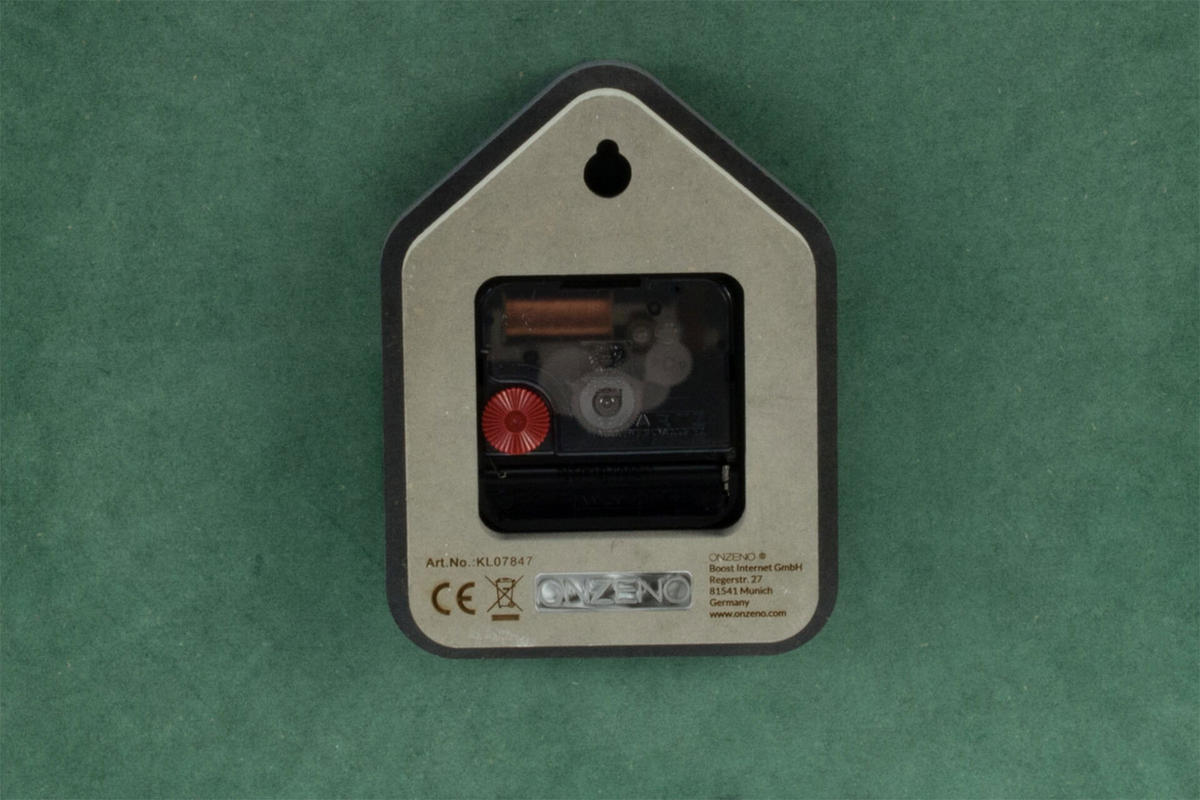 WANDUHR Design Grün 40/47 cm - Grün, Holzwerkstoff/Metall (40/47/2cm) - ONZENO
