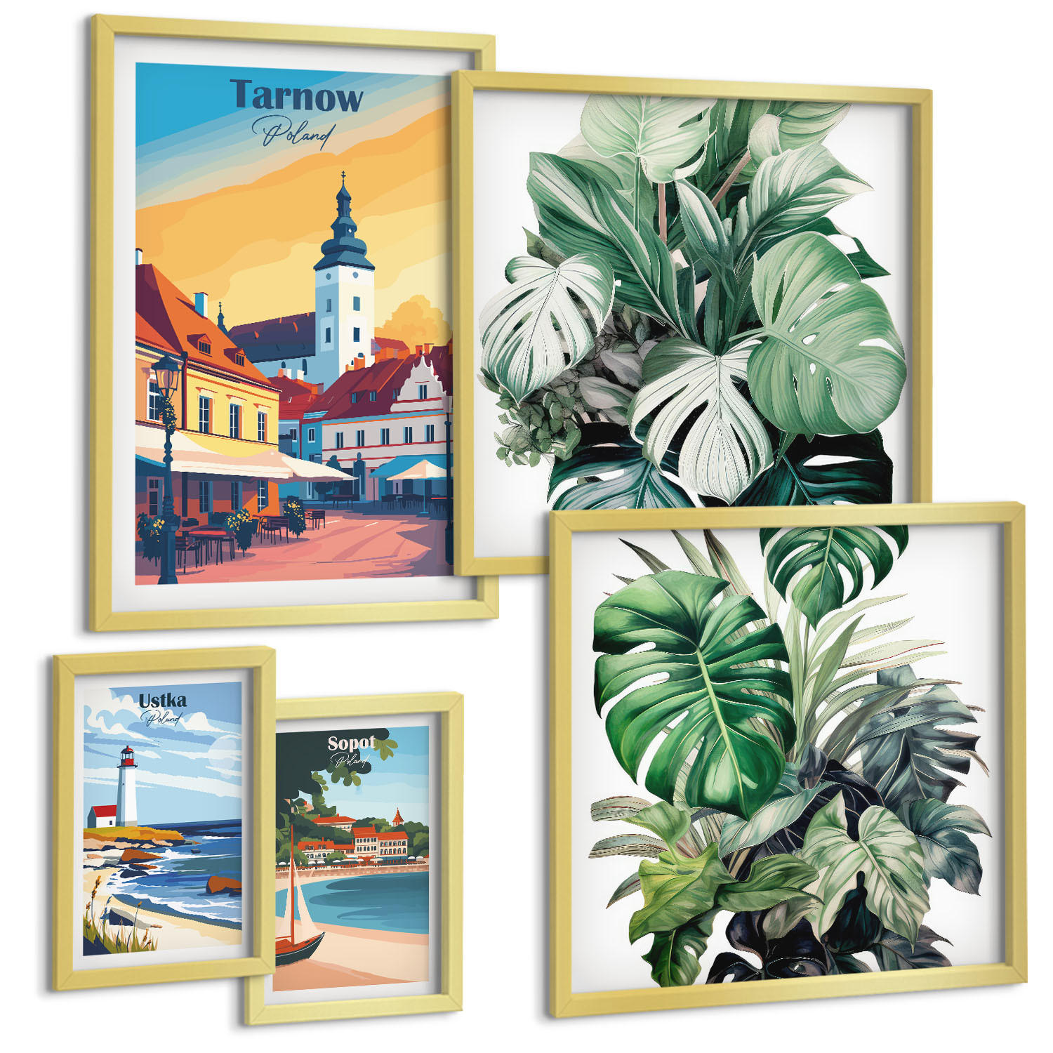 Tulup Bilder Gold 40x60 cm