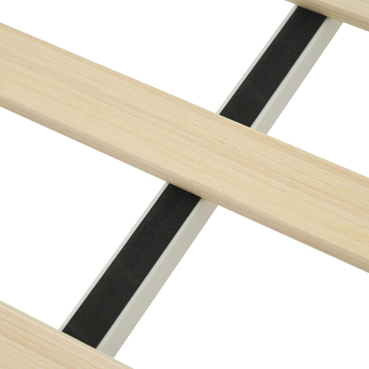 HOLZBETT 140/200 cm DE-00981, in Eiche & Beige, LED und Matratze - Beige, Holz (140/200cm) - ComfortXL