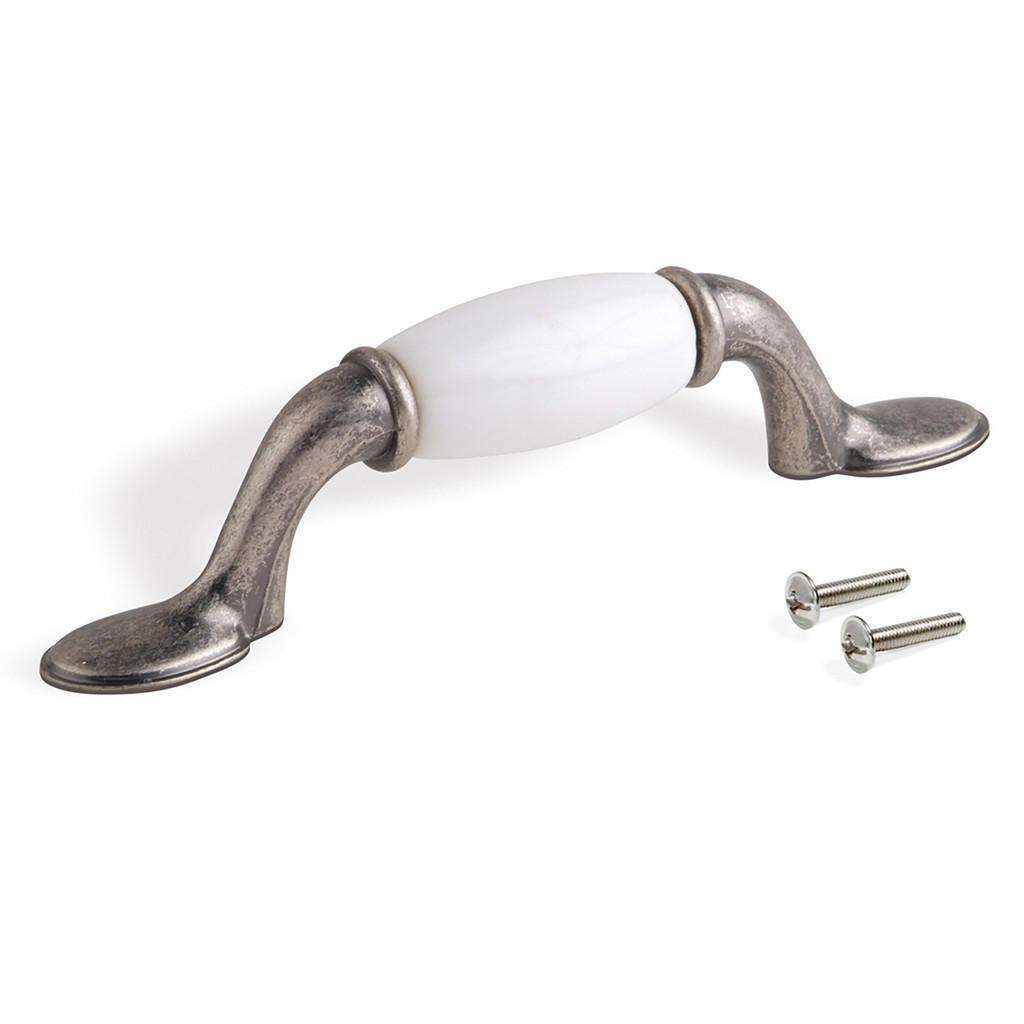 Thumbnail - Emuca Möbelgriffe, Silber, Kunststoff, 1.3x4x12.7 cm, Schlafzimmer, Kleiderschränke, Schrankzubehör