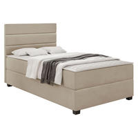 BOXBETT Elen - Beige/Schwarz, Holz/Holzwerkstoff (90/200cm) - MIRJAN24