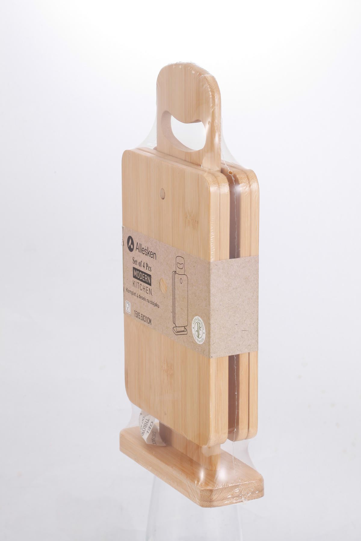 KÜCHENBRETTER Modern Kitchen Naturfarbe Silber 15/5.5/31 cm Holz - Silberfarben/Naturfarben, Holz/Metall (5.5/15cm) - Mondex
