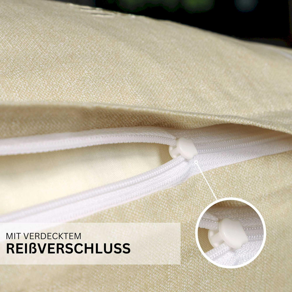 RENFORCE BETTWÄSCHE HARP 2er Set - Beige, Textil (135/200cm) - Esprit