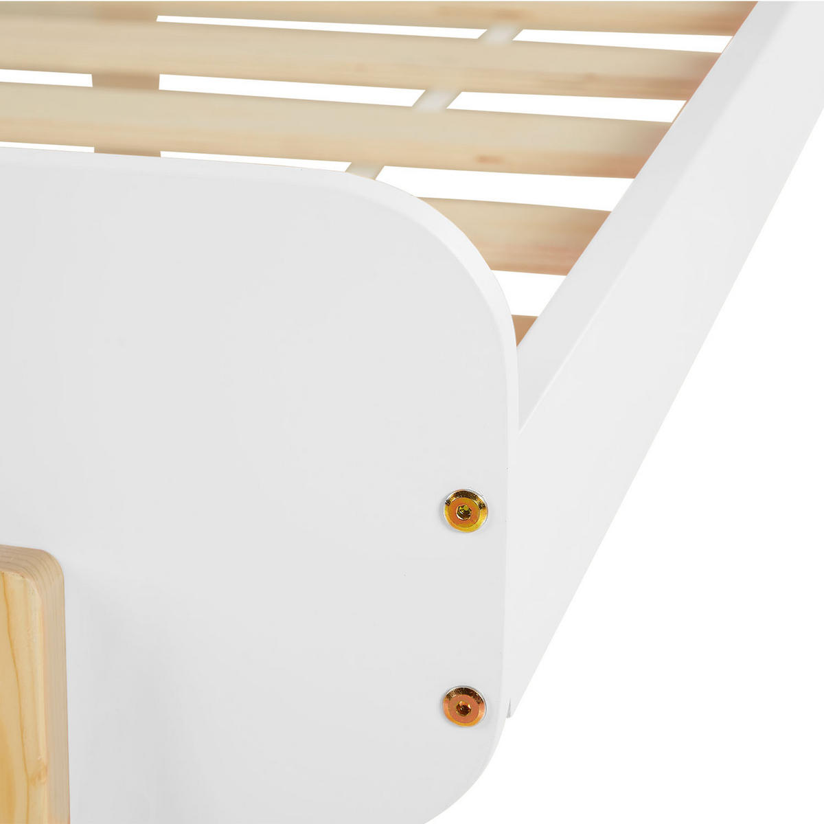 KINDERBETT Weiß 90/200 Lattenrost Matratze - Weiß, Holz (95/77/209cm) - Homestyle4u