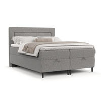 BOXBETT Nea Grau 180/200 cm - Schwarz/Grau, Holz/Holzwerkstoff (180/200cm) - Maison de Reve