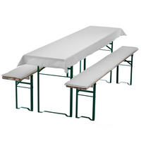 BIERBANKAUFLAGEN Set 240x70 cm Weiß - Weiß, Textil (70/240cm) - NYVI