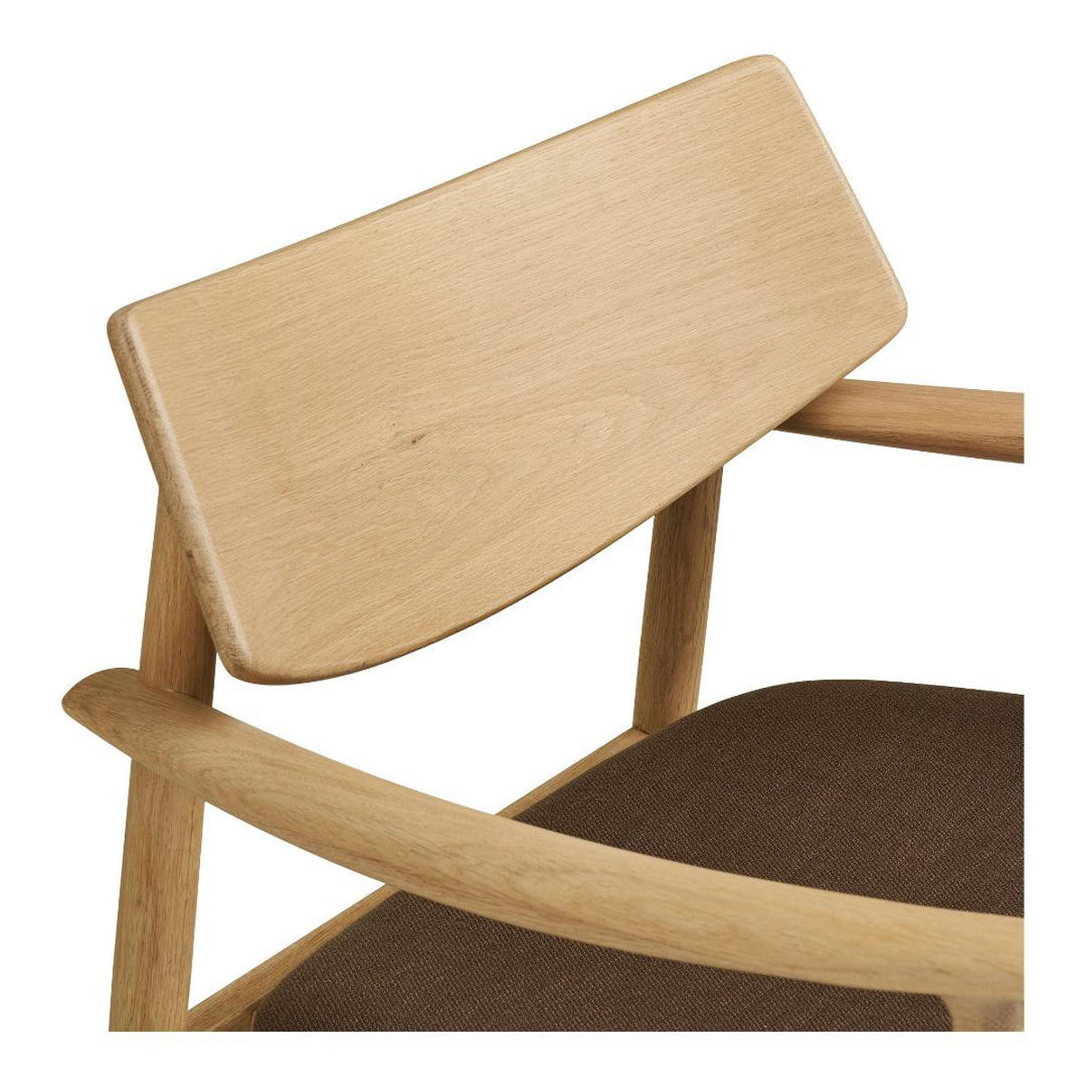 FÅTÖLJ Gina 68 x 68 x 72 cm – ekfärgad - Ekfärgad, Trä/Textil (68/72/68cm) - ebuy24