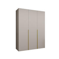 DREHTÜRENSCHRANK 202/150/52 3-türig - Kaschmir/Goldfarben, Holz (150/202/52cm) - Abiks Möbel