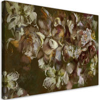 WANDBILD iris blume - Braun, Textil (60/40cm) - Feeby