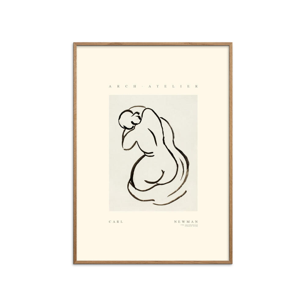 POSTER mit Rahmen Arch Atelier - Carl Newman 03 - Eichefarben/Naturfarben, Holz/Papier (70/100cm) - Poster&Frame