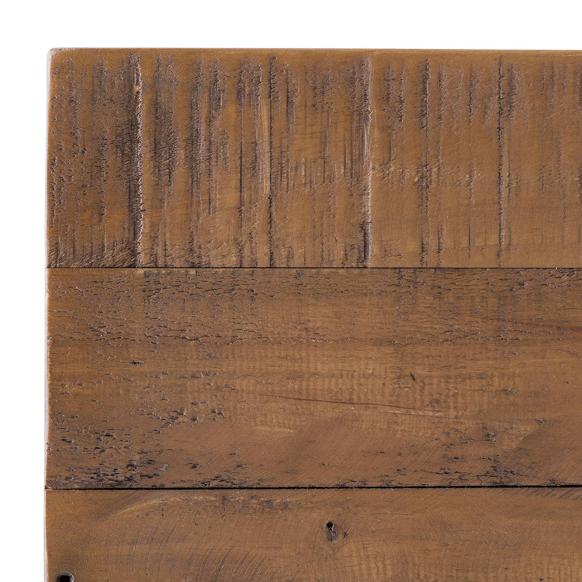 COUCHTISCH - Massivholz - Schwarz/Pinienfarben, Holz (90/90/45cm) - home24