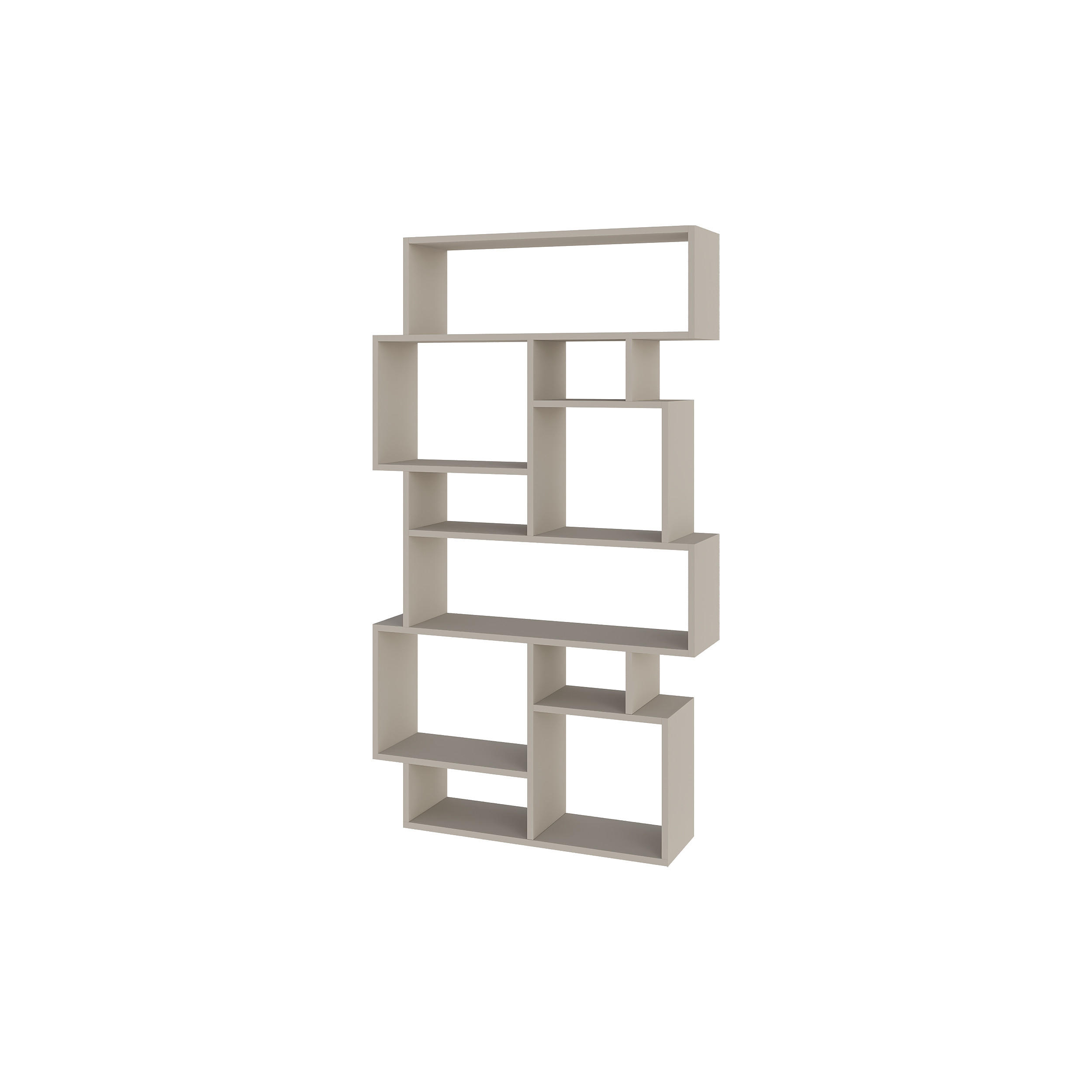 BÜCHERREGAL Karmato Sandstein 96/25,5/168,5 cm - Sandfarben, Holzwerkstoff (95.8/168.6/25.3cm) - Decortie