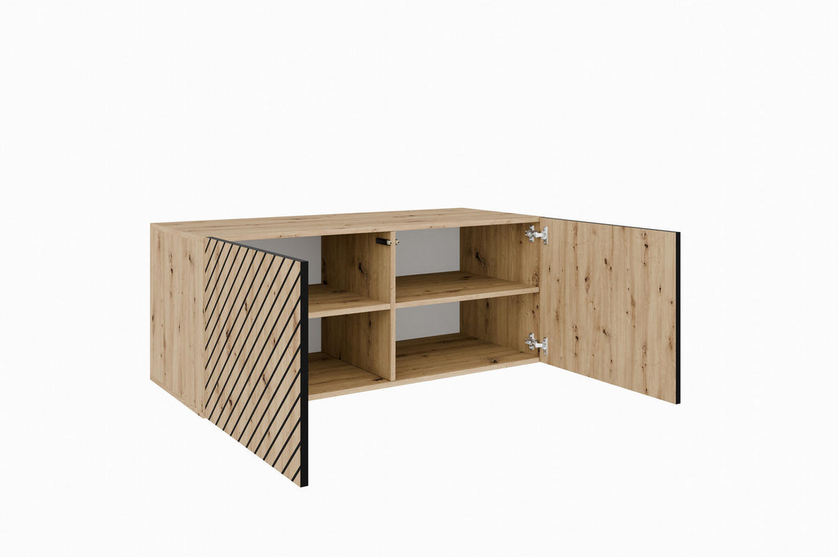 TV-SCHRANK SENTO - Eiche Artisan, Holzwerkstoff (100/41/40cm) - Meblini