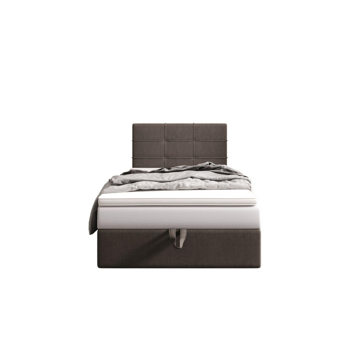 BOXBETT DUO 2 100x200 Cosmic 03, mit Matratze H3, Bonell und Topper, Braun - Braun, Holz/Kunststoff (100/200cm) - Bedante