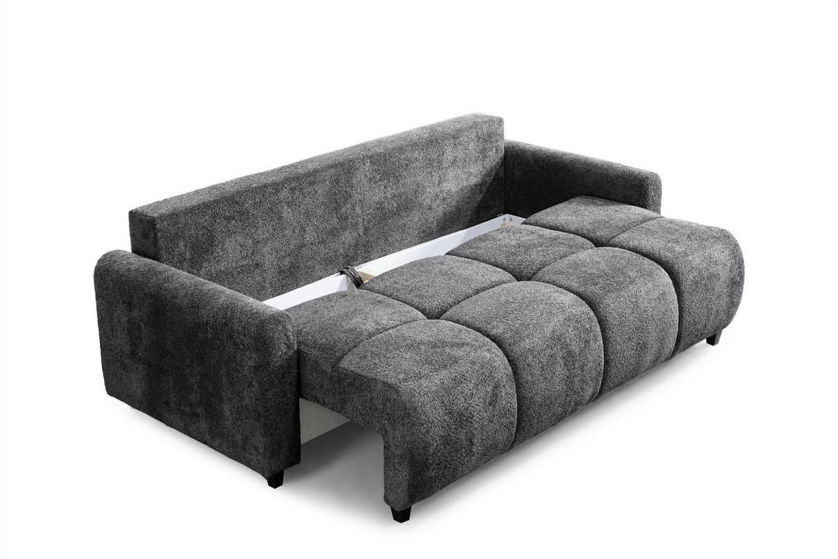 SCHLAFSOFA Giana - Grau, Holzwerkstoff/Textil (230/100/100cm) - Fun Möbel